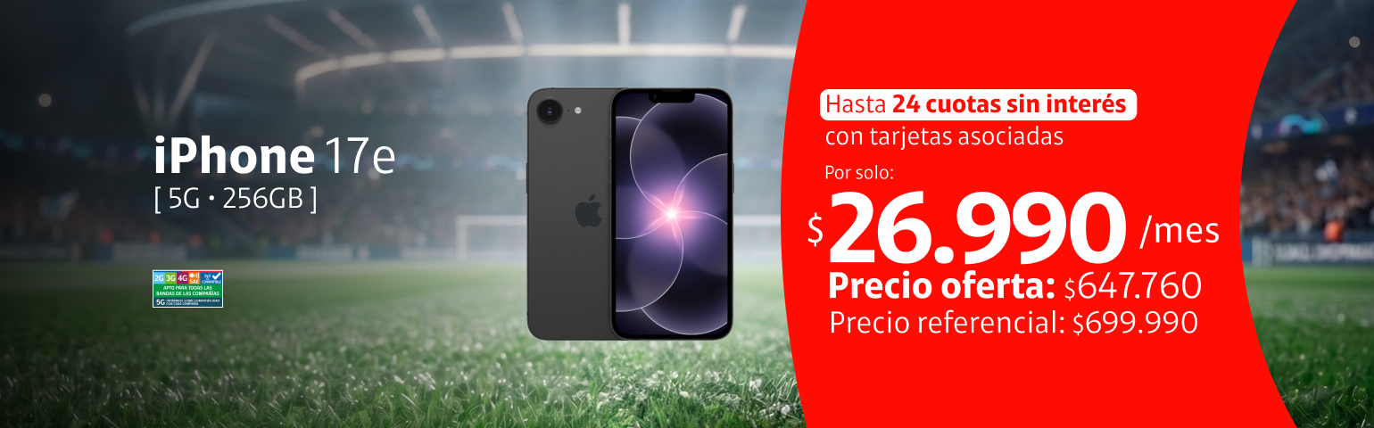 iPhone 17e 5G 256GB Negro iPhone 17e 5G 256GB Negro