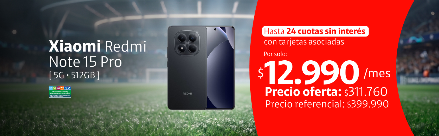 Xiaomi Redmi Note 15 Pro 512GB 5G Negro Xiaomi Redmi Note 15 Pro 512GB 5G Negro