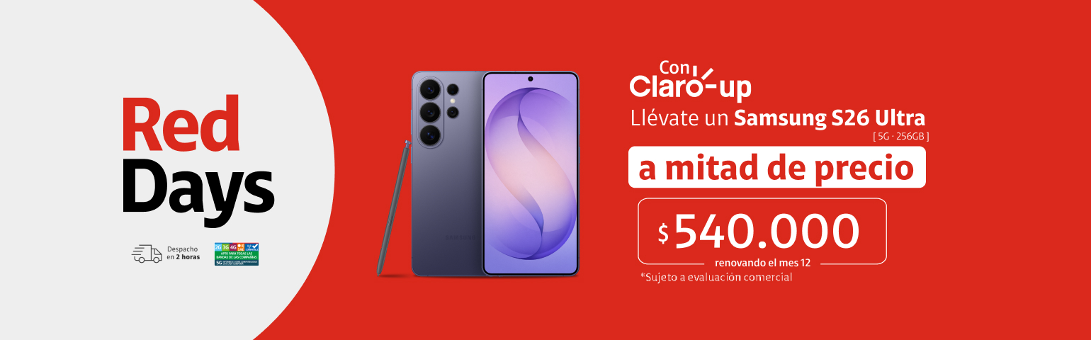 Samsung s26 Ultra Claro Up Mitad de precio Samsung $540.000