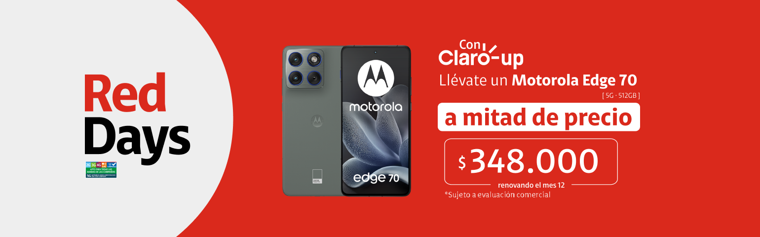 Motorola Edge 70 Claro Up Motorola Edge 70 Claro up