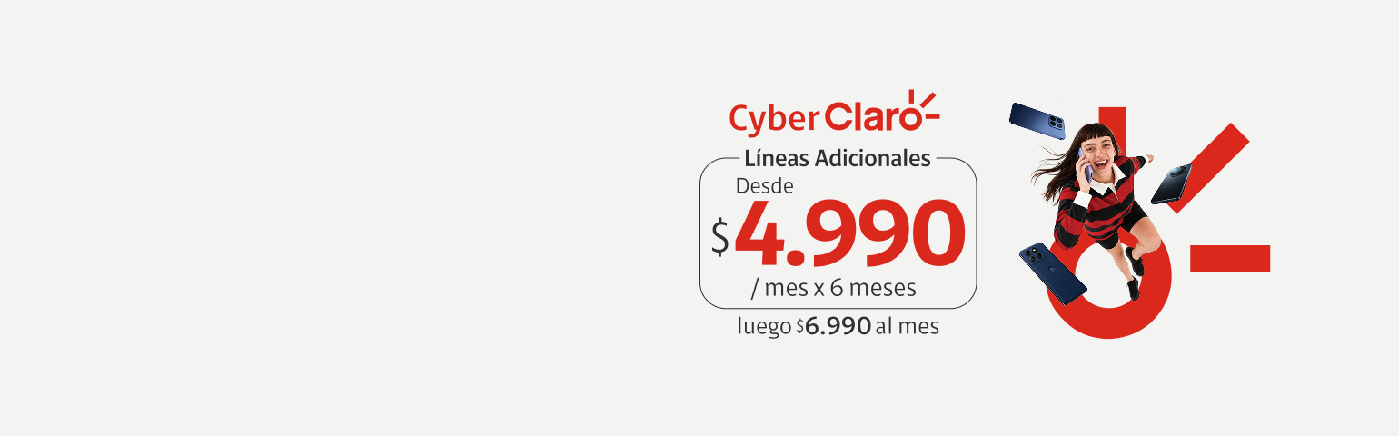 Líneas Adicionales Líneas Adicionales desde $4.990