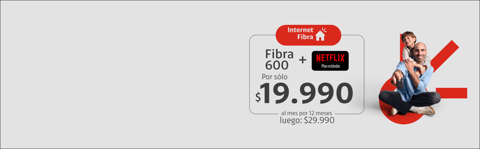 Internet 600 + netflix Internet 600 + netflix a 19.990